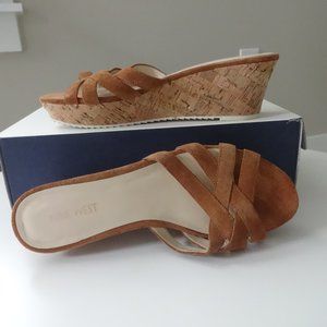 Nine West Caserta Platform Wedge Suede Sandal